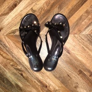 Valentino Jelly Black Sandals 39